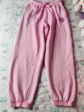 Love Shack Fancy x PINK Victoria's Secret Light Pink Logo Sweatpants